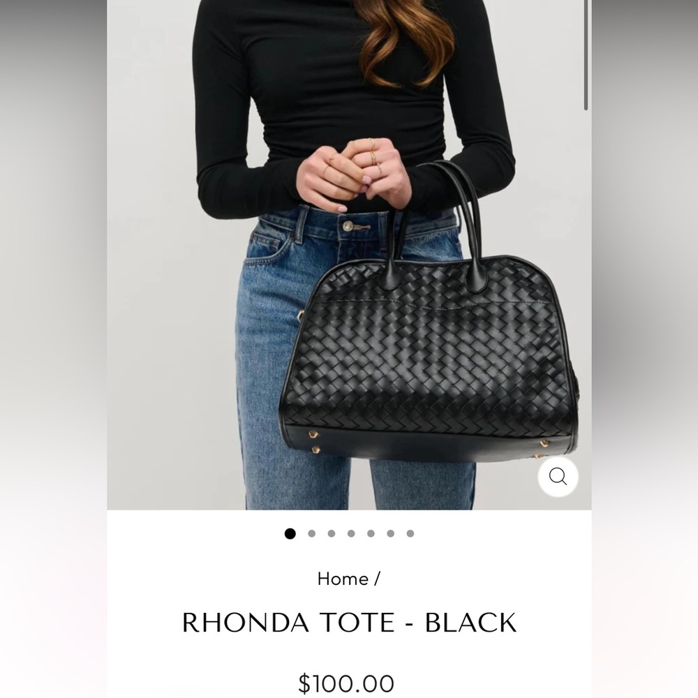 Urban Expressions Rhonda Woven Top Handle Bag in Chocolate Brown NWT - Picture 10 of 10